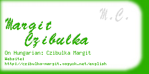 margit czibulka business card